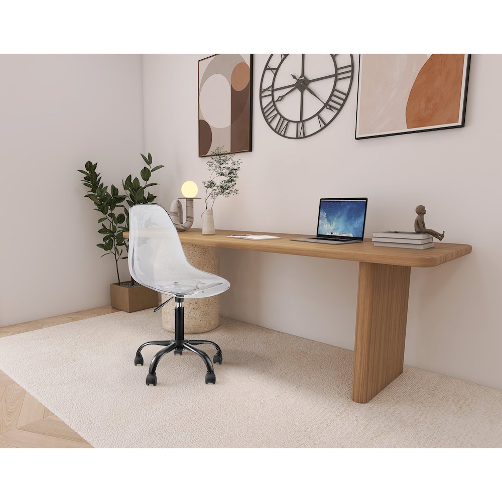 Clarion Matte Black Office Chair