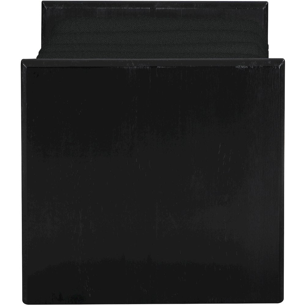 Waverly Black Boucle Fabric Bench
