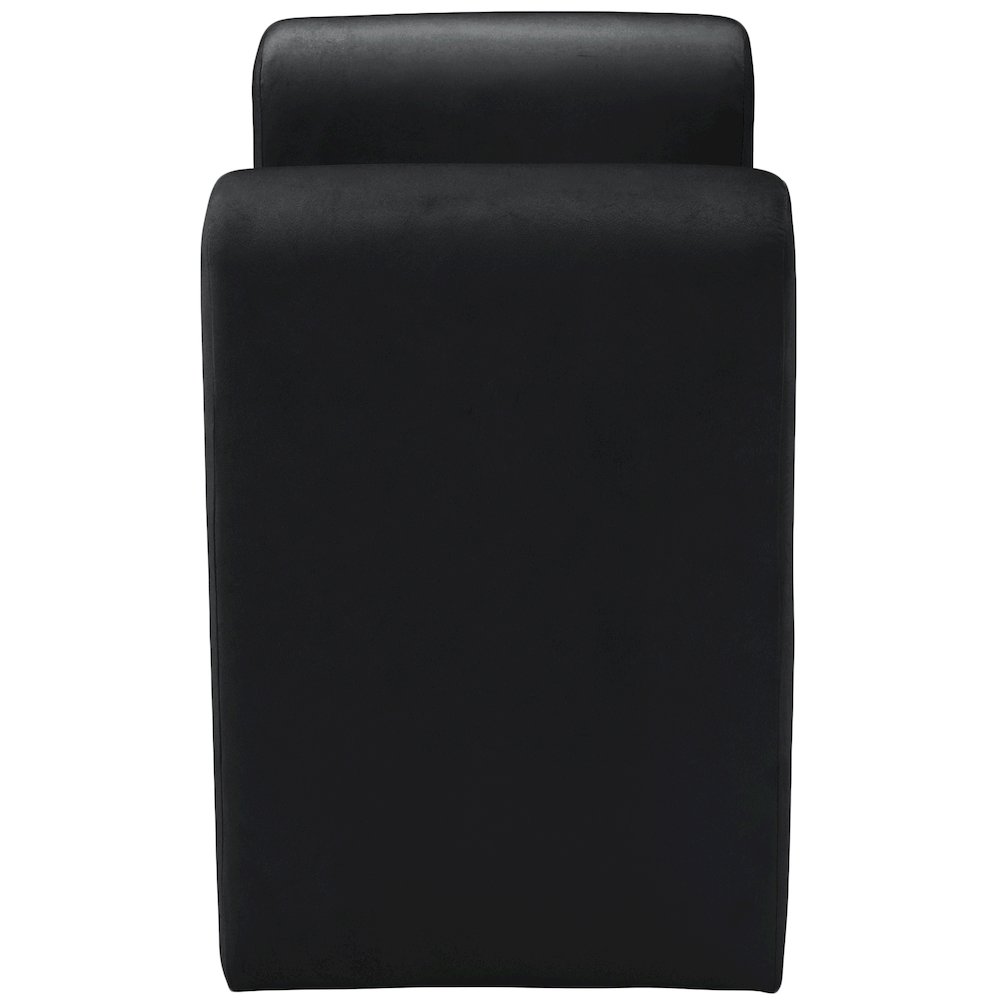 Sloan Black Velvet Bench