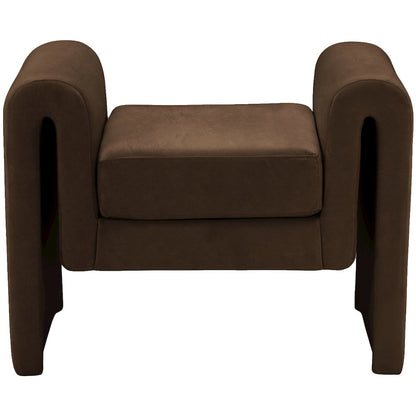 Sloan Brown Velvet Bench