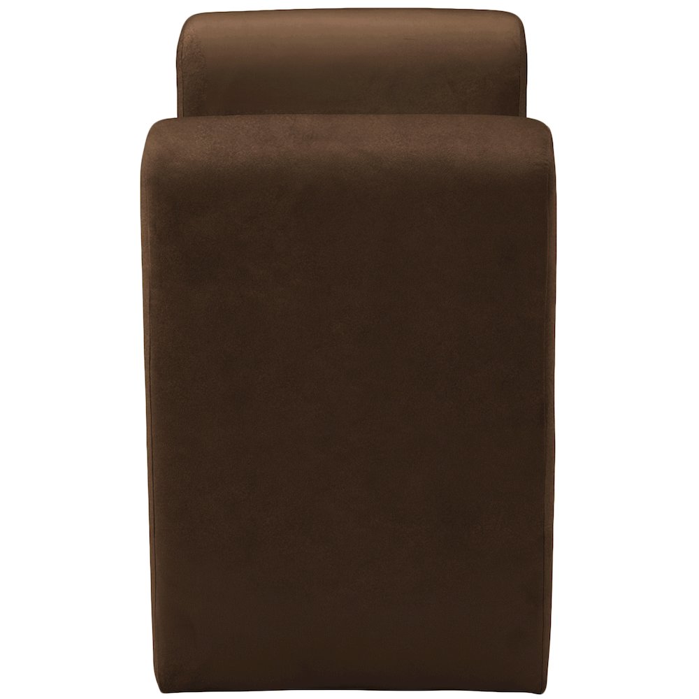 Sloan Brown Velvet Bench