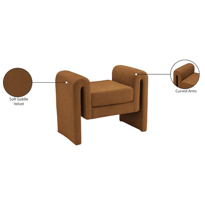 Sloan Saddle Velvet Bench