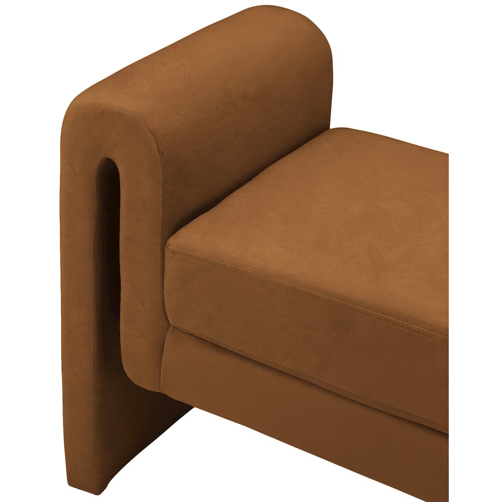 Sloan Saddle Velvet Bench