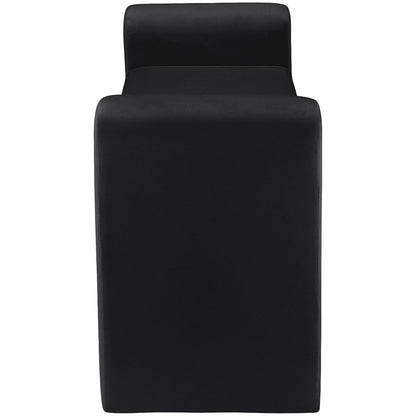 Sloan Black Velvet Bench