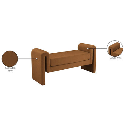Sloan Saddle Velvet Bench