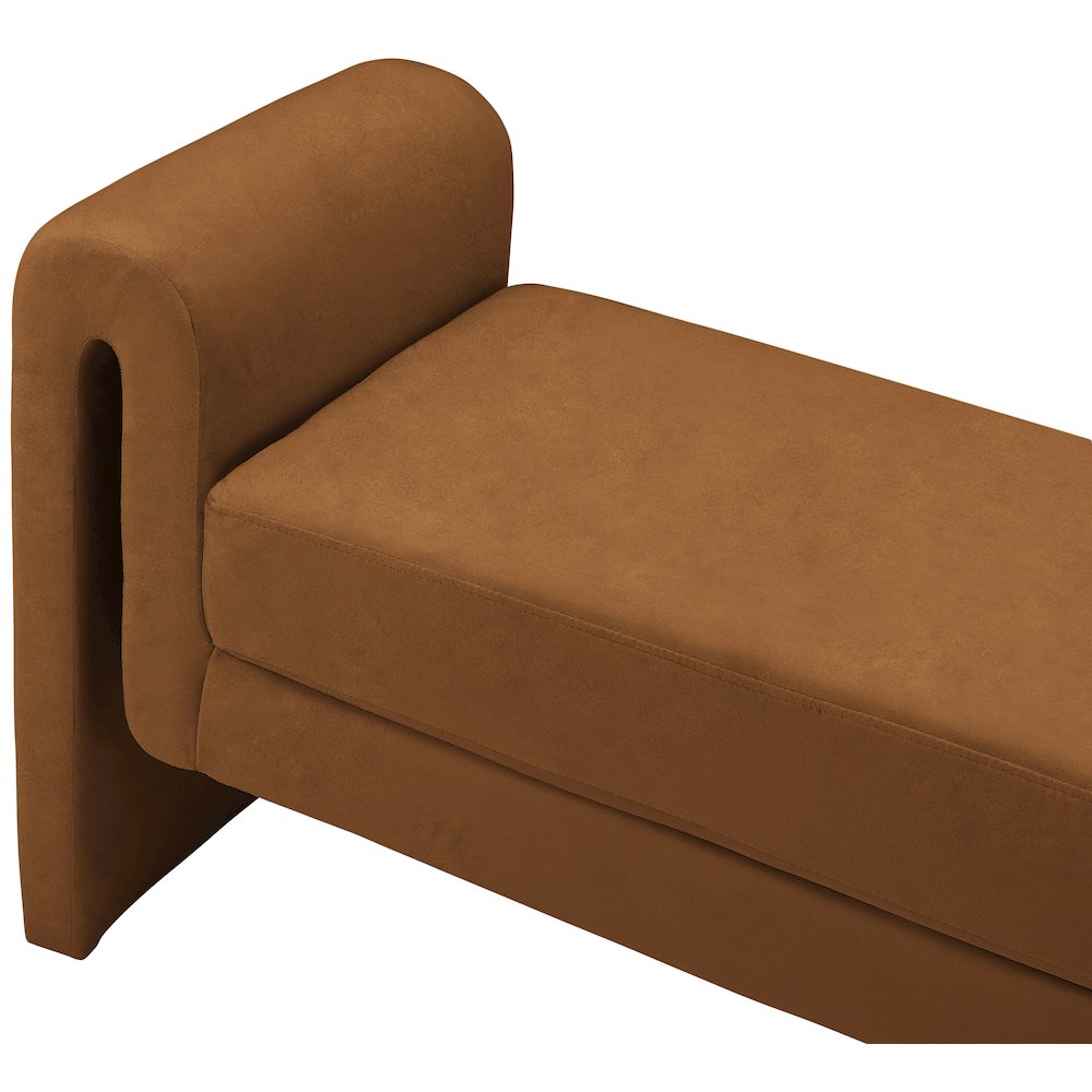 Sloan Saddle Velvet Bench