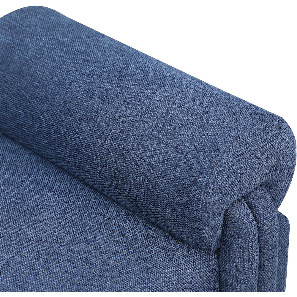 Stefano Navy Polyester Fabric Bench