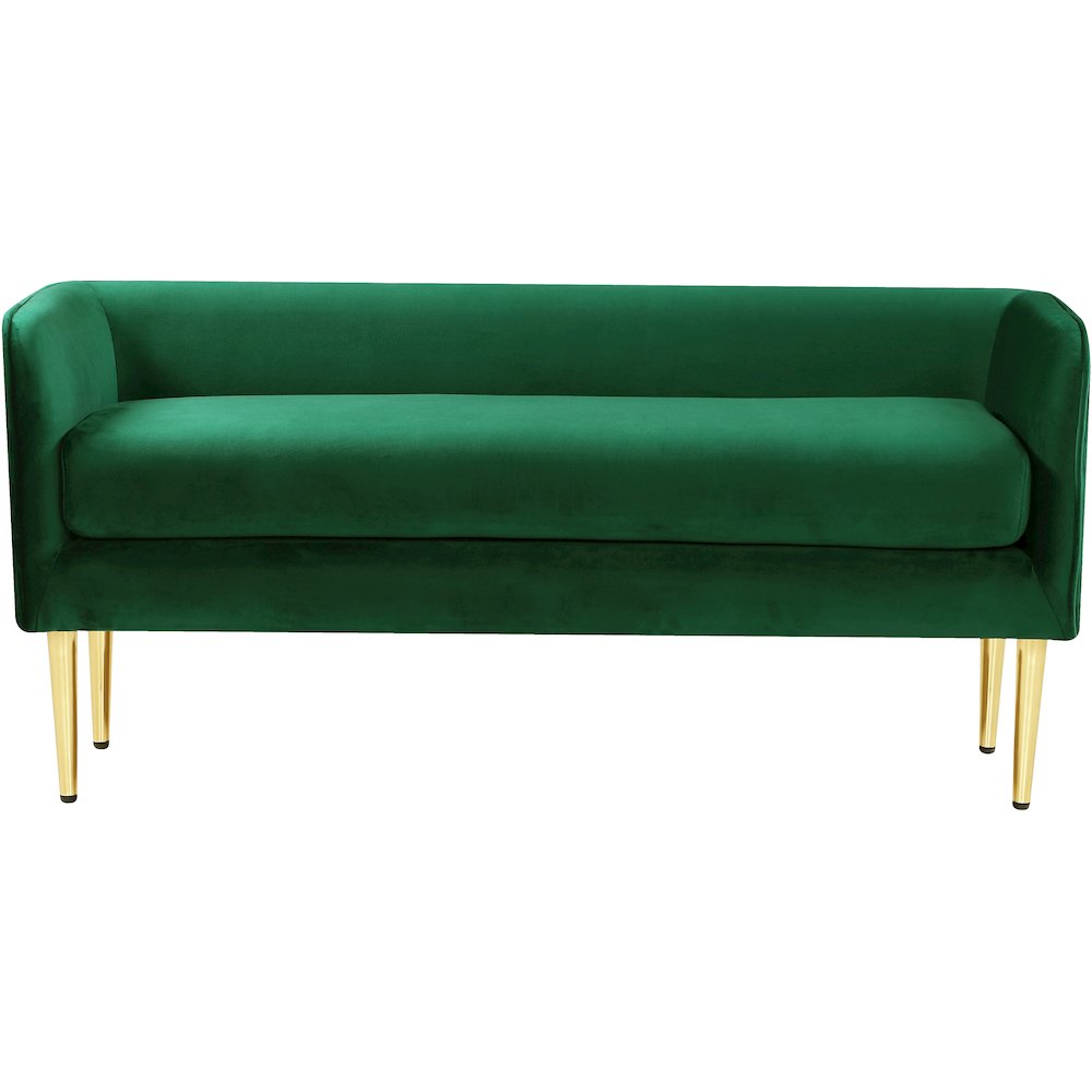 Audrey Green Velvet Bench