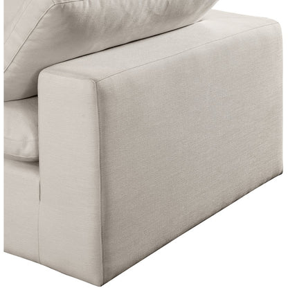 Comfy Beige Linen Textured Fabric Modular Sofa