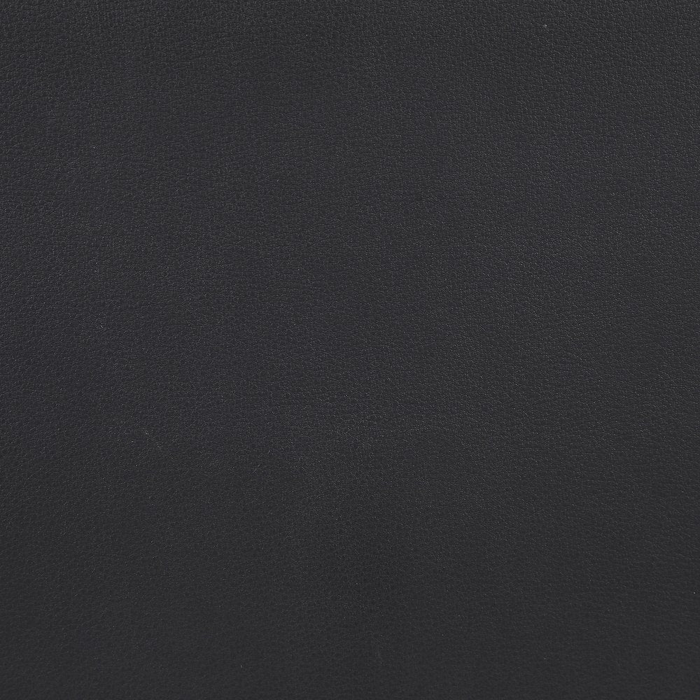 Comfy Black Vegan Leather Modular Sectional