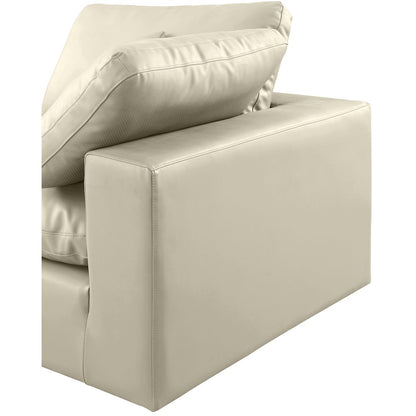 Comfy Cream Vegan Leather Modular Sofa
