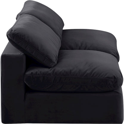 Comfy Black Velvet Modular Sofa