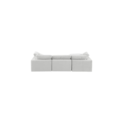 Comfy Cream Velvet Modular Sectional