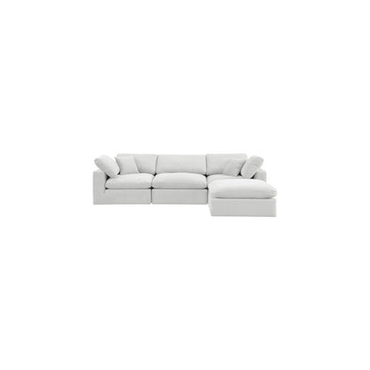 Comfy Cream Velvet Modular Sectional