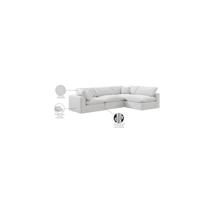 Comfy Cream Velvet Modular Sectional