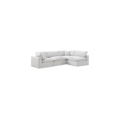 Comfy Cream Velvet Modular Sectional