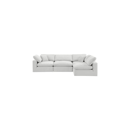 Comfy Cream Velvet Modular Sectional