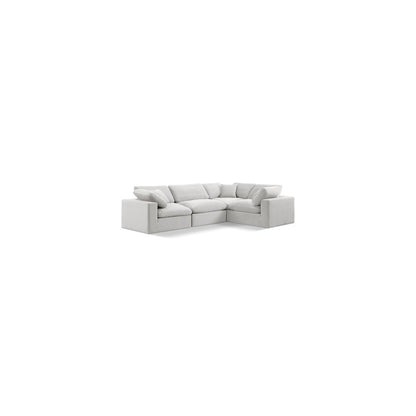 Comfy Cream Velvet Modular Sectional