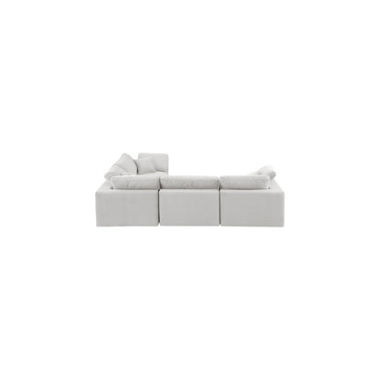 Comfy Cream Velvet Modular Sectional