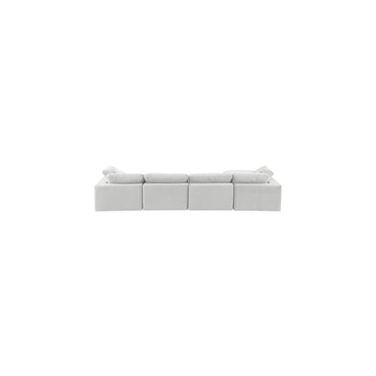 Comfy Cream Velvet Modular Sectional