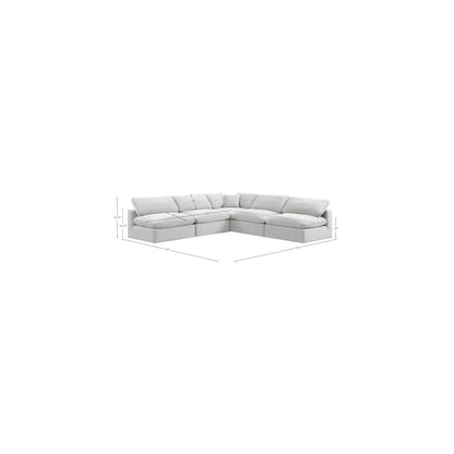Comfy Cream Velvet Modular Sectional