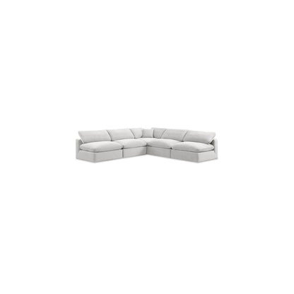 Comfy Cream Velvet Modular Sectional