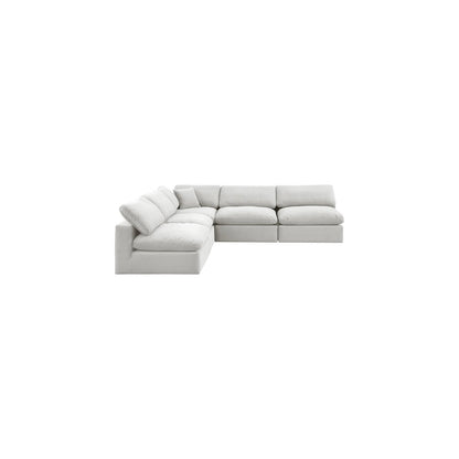 Comfy Cream Velvet Modular Sectional