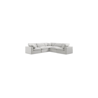 Comfy Cream Velvet Modular Sectional
