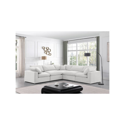 Comfy Cream Velvet Modular Sectional