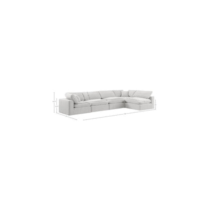 Comfy Cream Velvet Modular Sectional