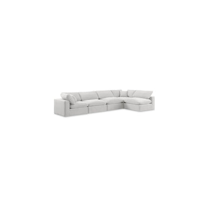 Comfy Cream Velvet Modular Sectional