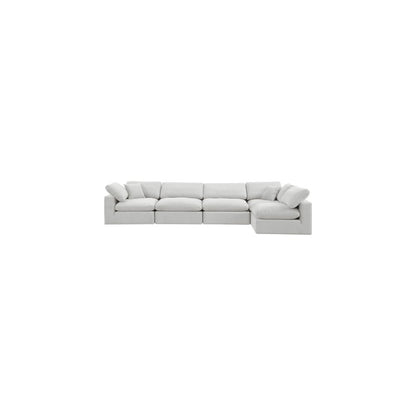 Comfy Cream Velvet Modular Sectional