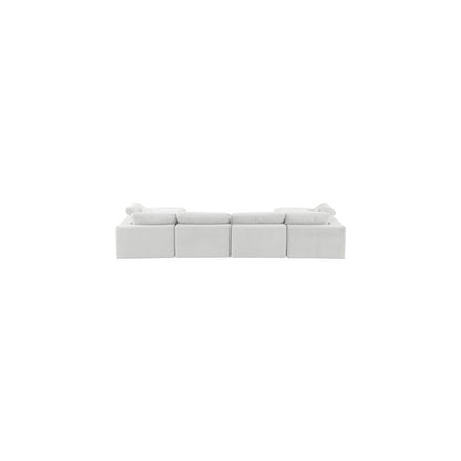 Comfy Cream Velvet Modular Sectional