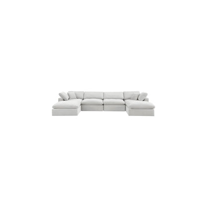 Comfy Cream Velvet Modular Sectional