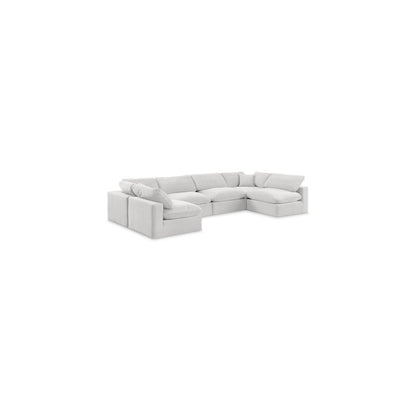 Comfy Cream Velvet Modular Sectional
