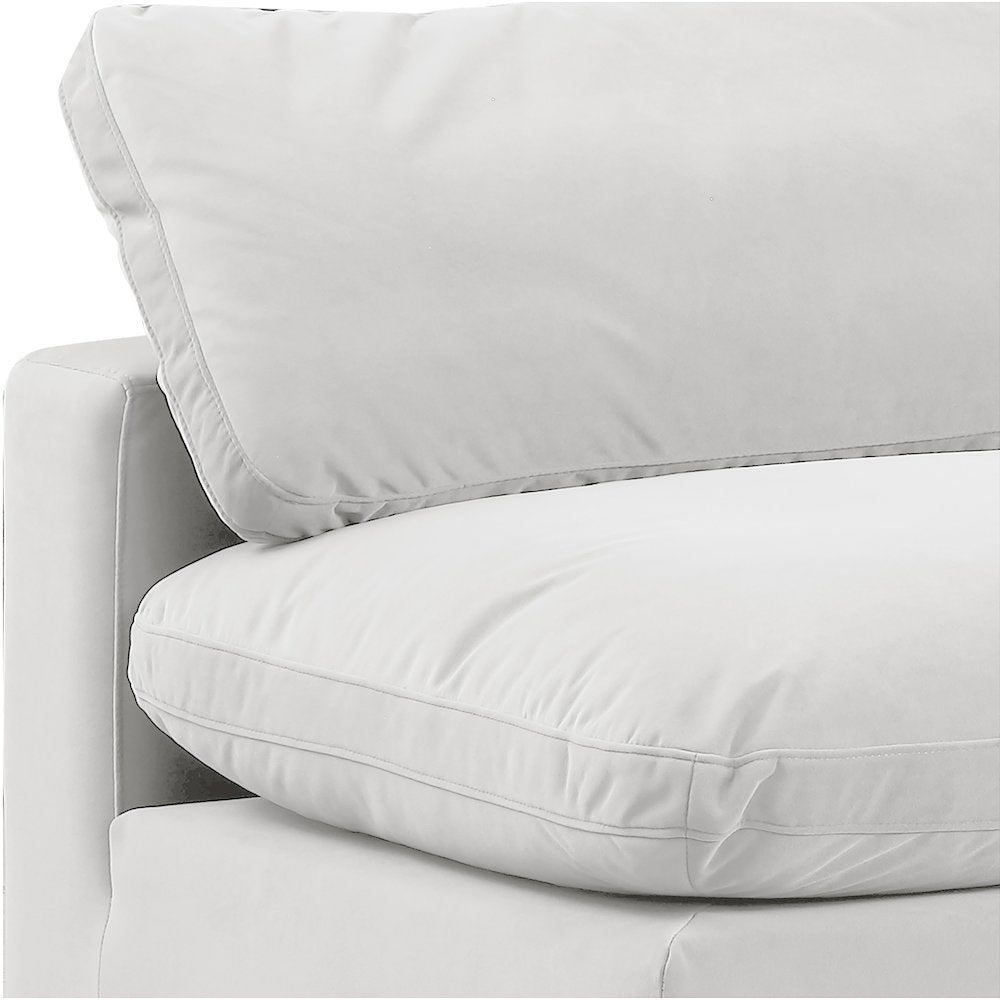 Comfy Cream Velvet Modular Sectional
