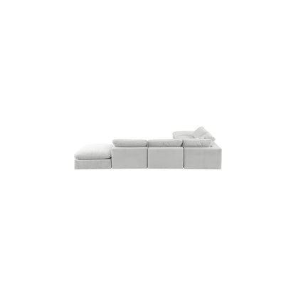 Comfy Cream Velvet Modular Sectional