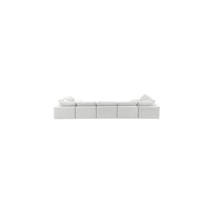 Comfy Cream Velvet Modular Sectional