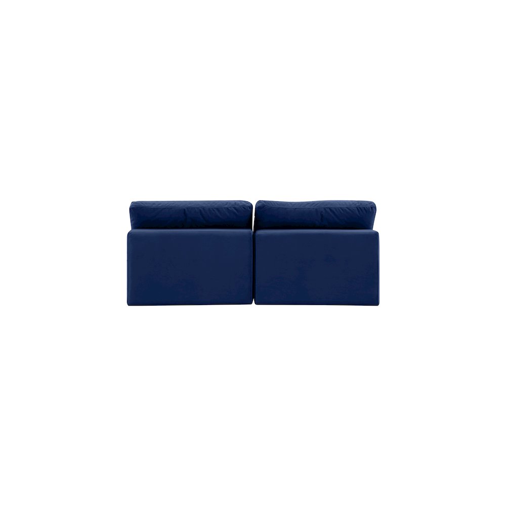 Comfy Navy Velvet Modular Sofa