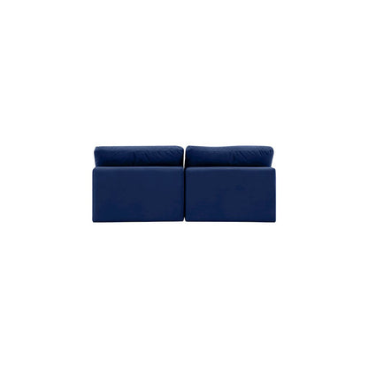Comfy Navy Velvet Modular Sofa