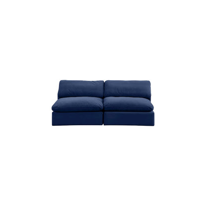 Comfy Navy Velvet Modular Sofa