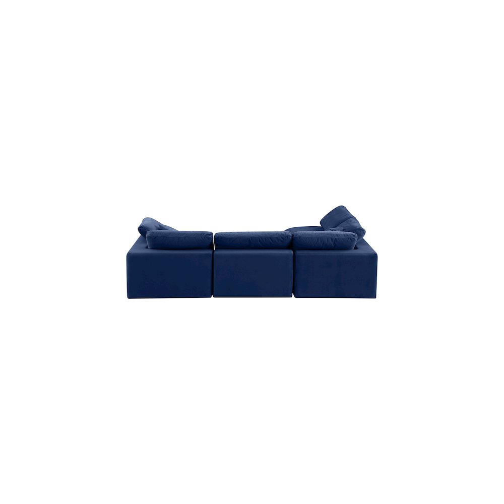 Comfy Navy Velvet Modular Sectional