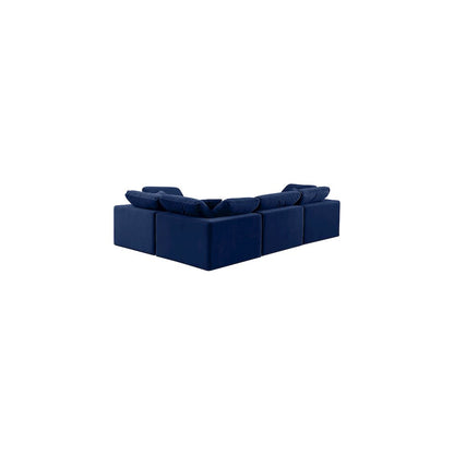 Comfy Navy Velvet Modular Sectional