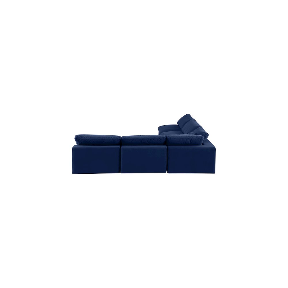 Comfy Navy Velvet Modular Sectional
