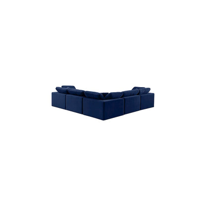 Comfy Navy Velvet Modular Sectional