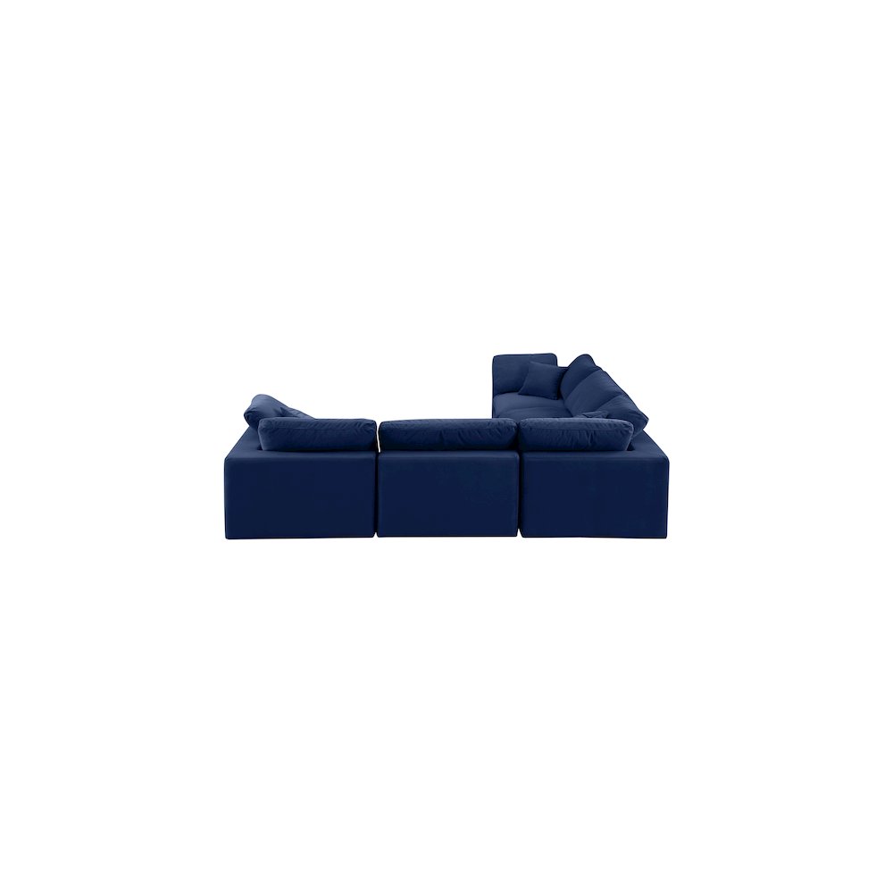 Comfy Navy Velvet Modular Sectional