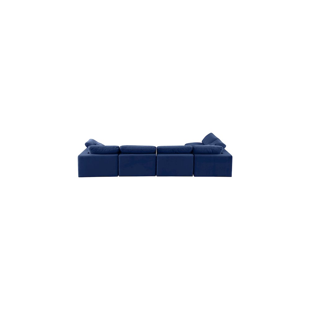 Comfy Navy Velvet Modular Sectional