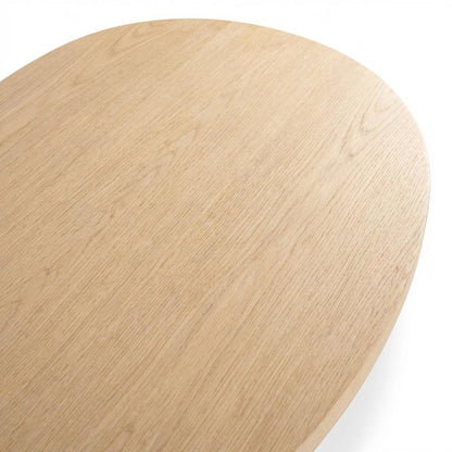 Natural Oak Coffee Table with Art Deco Finish for Modern Living