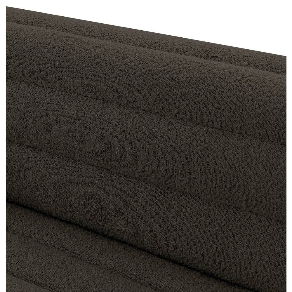 Cascade Brown Boucle Fabric Chair