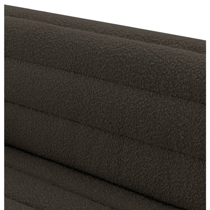 Cascade Brown Boucle Fabric Chair